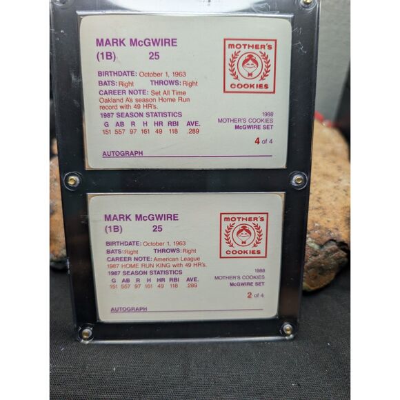 Mark McGwire & Jose Canseco Baseball Card Lot – Topps, Fleer, Mother's Cookies – - Picture 10 of 14